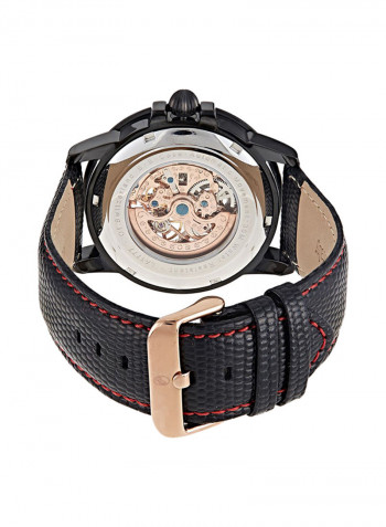 Men's Leather Analog Watch LA1777BB