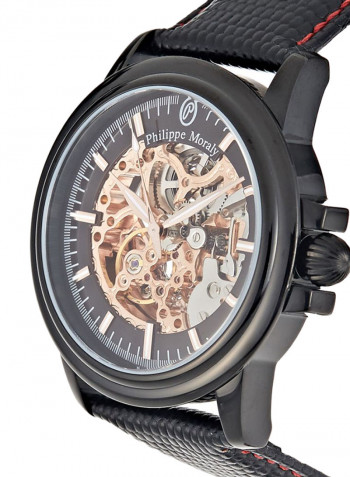 Men's Leather Analog Watch LA1777BB
