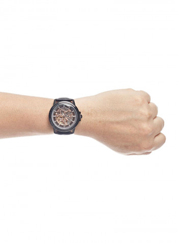 Men's Leather Analog Watch LA1777BB