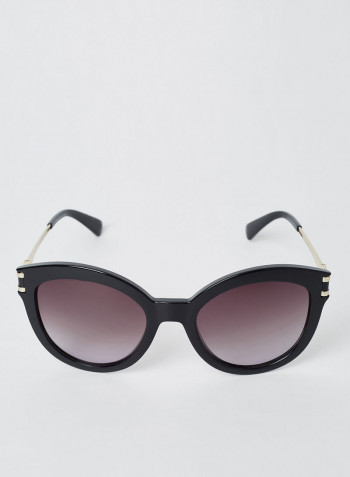 Women's UV Protected Round Sunglasses - Lens Size: 55 mm