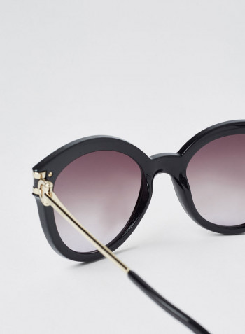 Women's UV Protected Round Sunglasses - Lens Size: 55 mm