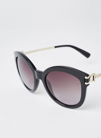 Women's UV Protected Round Sunglasses - Lens Size: 55 mm