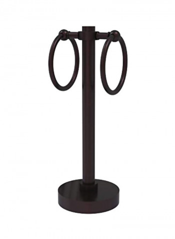 Towel Holder Stand Brown 5x5x12inch