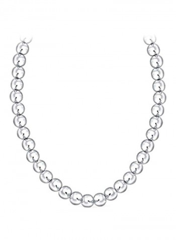 925 Sterling Silver Beaded Strand Necklace