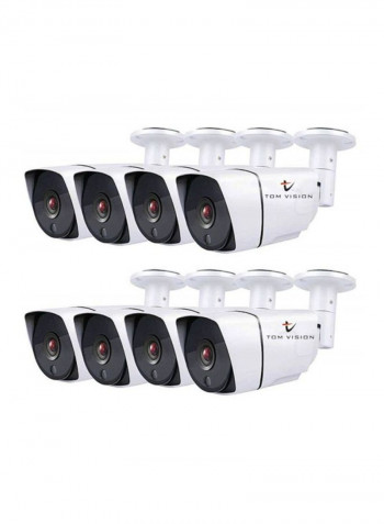 36-Piece AHD CCTV 2MP 1080P Camera Kit white