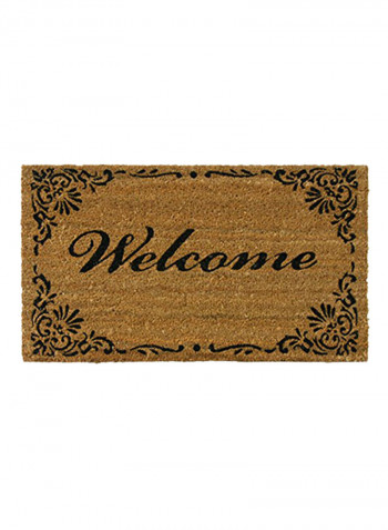 Classic American Welcome Mat Black/Brown 0.63x30x18inch