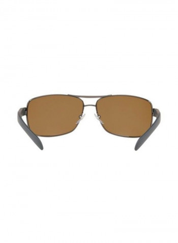 Men's Rectangular Sunglasses - Lens Size: 65 mm