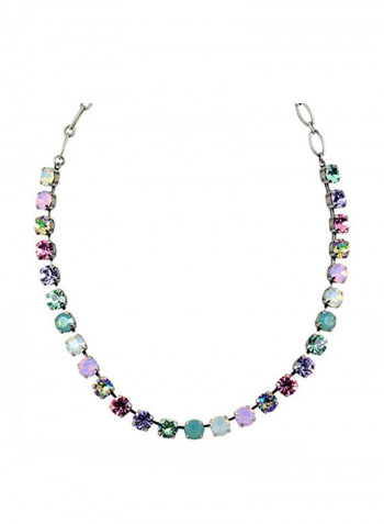 Silver Plated Basemetal Round Chain Necklace