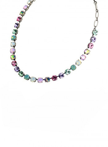 Silver Plated Basemetal Round Chain Necklace