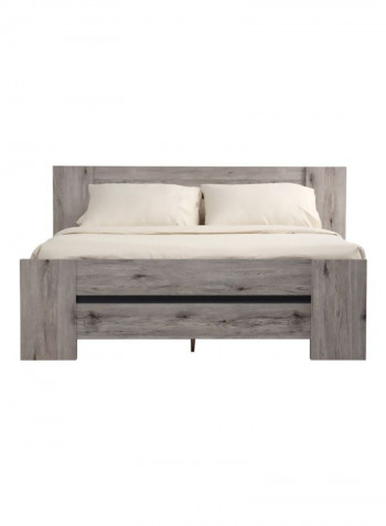 Evi Queen Bed Light Brown 150x200cm