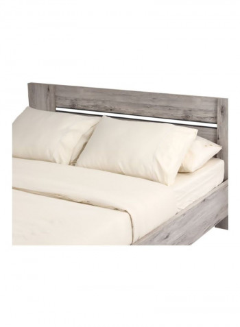 Evi Queen Bed Light Brown 150x200cm