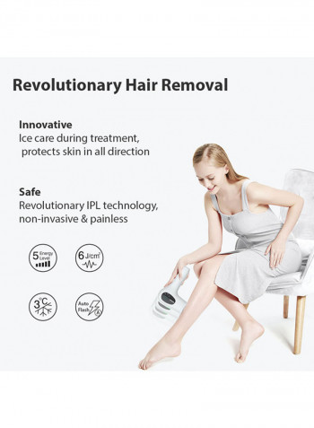 Permanent IPL Hair Removal Device White