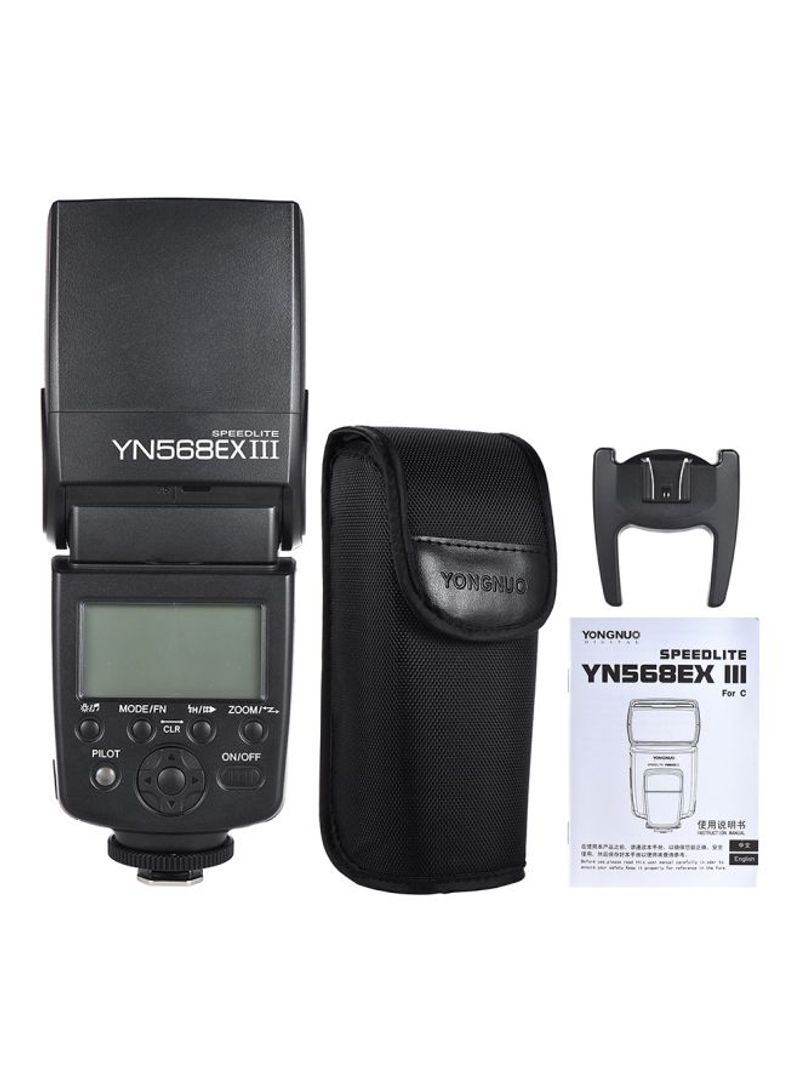 Speedlite GN58 Camera Flash 6.2x7.2x18.8centimeter Black
