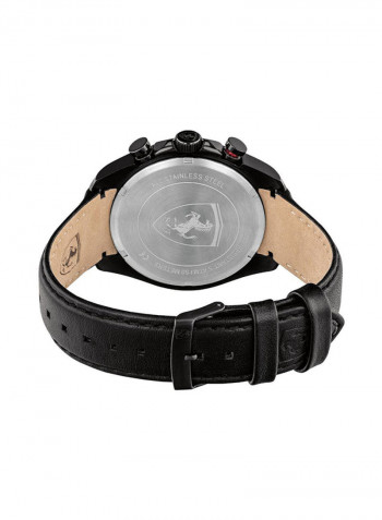 Men's Speed Racer Leather Strap Analog Watch 830649