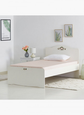 Camellia Twin Bed White 120x200centimeter
