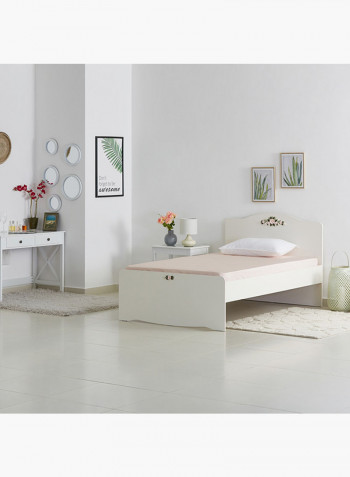 Camellia Twin Bed White 120x200centimeter