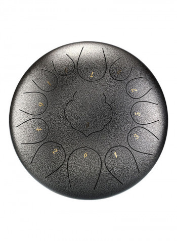 12 inch 13-Tone Steel Tongue Drum Mini Hand Pan Drums with Drumsticks Percussion Musical Instruments