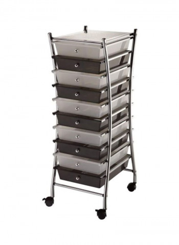 Frame Storage Cart Clear/Brown