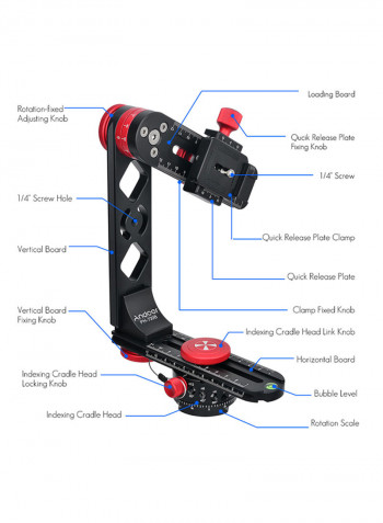 Set OF Quick Release Base Plate For Tripods Black
