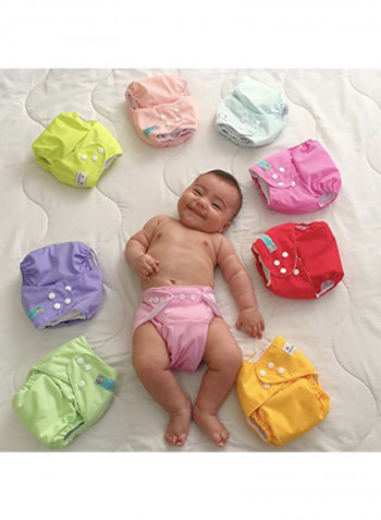 Newborn Cloth Diapers Pocket 6 Count With 12 Inserts
