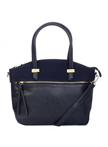 Polyester Blend Shoulder Bag Black