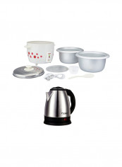Rice Cooker With Electric Kettle 700 W 7W93PS74 Silver/Black/White