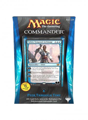 Commander Peer Through Time Standard Playing Deck