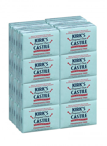 Kirk's Original Coco Castile Soap, Fragrance Free (48 Pack)