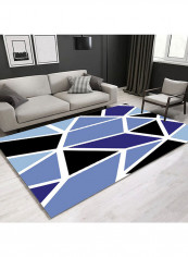 Geometric Print Simple Anti-Skidding Floor Mat Multicolour 120(W)x180(L)centimeter