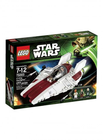 177-Piece Star Wars A-Wing Starfighter Building Set 75003 26.2x6.1x19.1cm