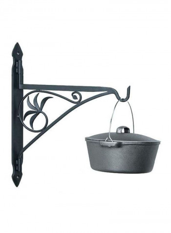 Fireplace Pot Hanger Bracket Black 18inch