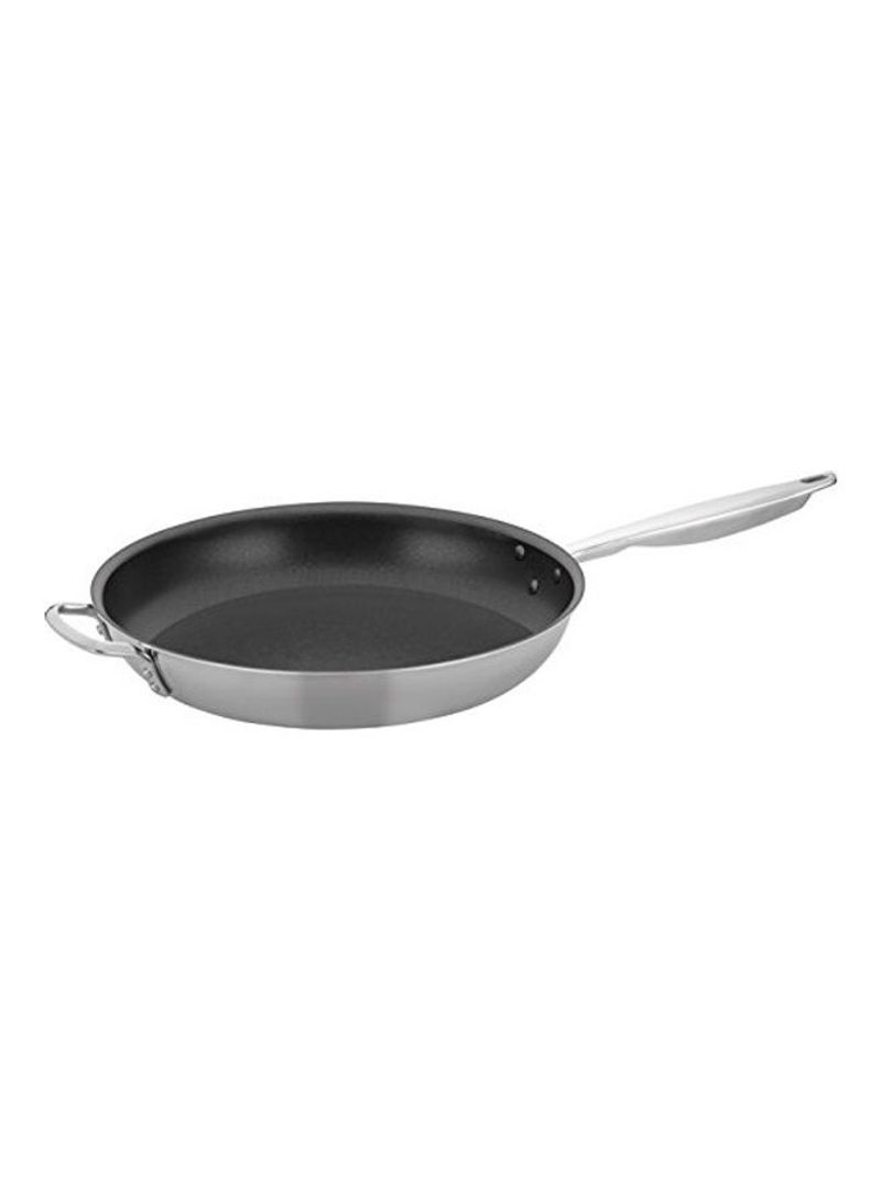Stainless Steel Frying Pan Black/Silver