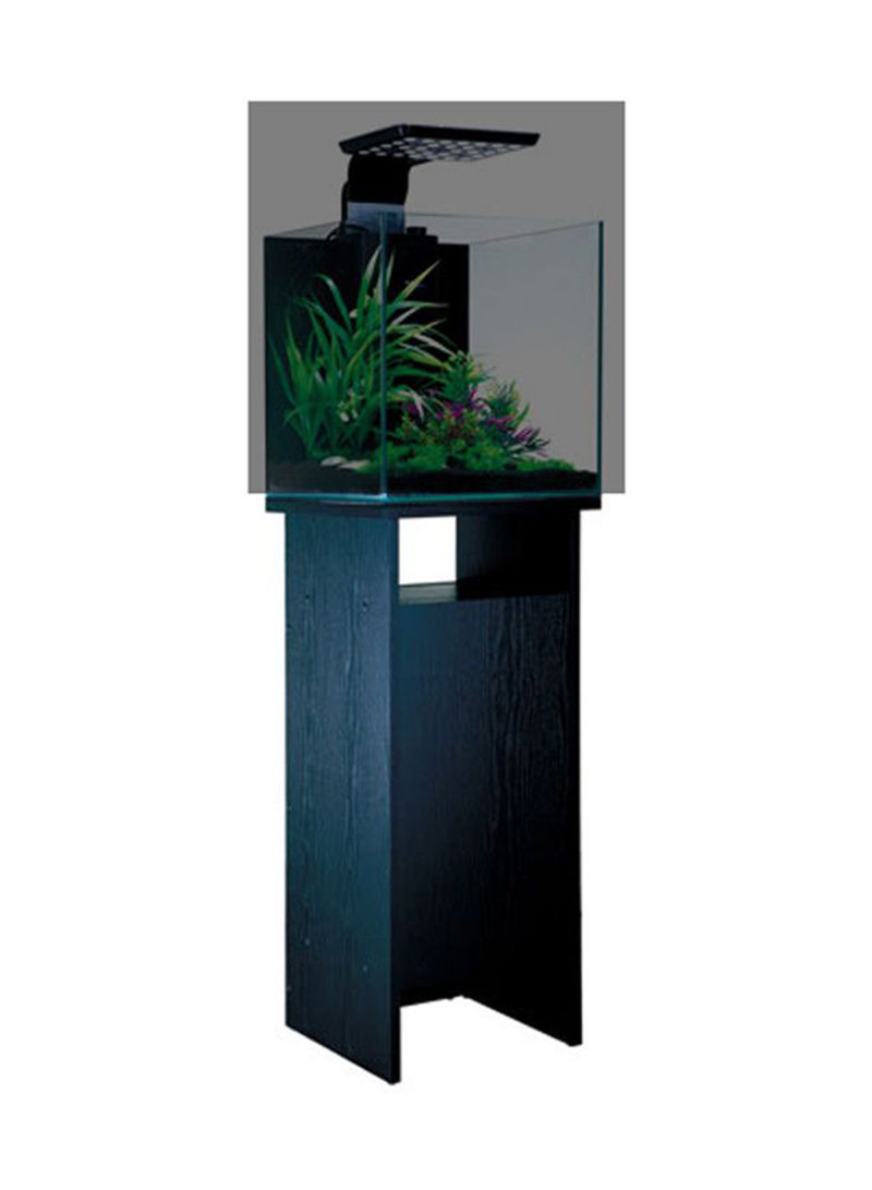 Wood Grain Aquarium Cabinet Black