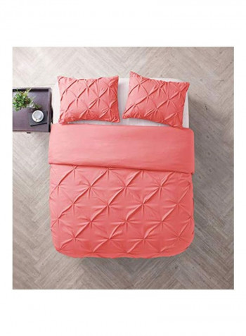 4-Piece Comforter Set Pink King