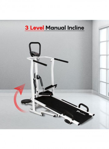 4-In-1 Manual Treadmill