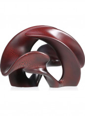 Splash Abstract Pattern Statue Art Dark Red 38 x 26 x 28cm