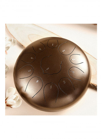 13-Tone Steel Tongue Drum with Sticks