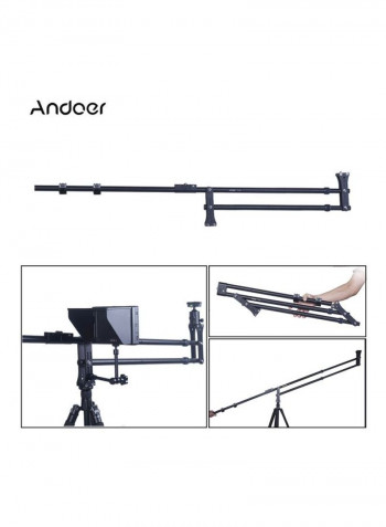 Universal Foldable Extendable Compact Photography Jib Arm Black