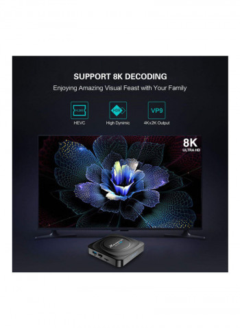 X88 PRO 20 Android 11.0 Smart TV Box X88-PRO-64EU Black