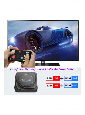X88 PRO 20 Android 11.0 Smart TV Box X88-PRO-64UK Black