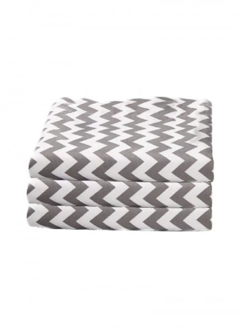 3-Piece Printed Fitted Crib Sheets