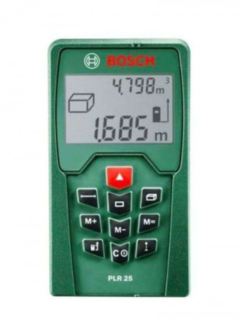 Digital Laser Measuring Tool Green/Black 100x55x25millimeter