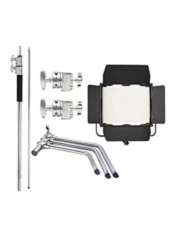 1200-LED Studio Light With V-Mount Battery Plate Black