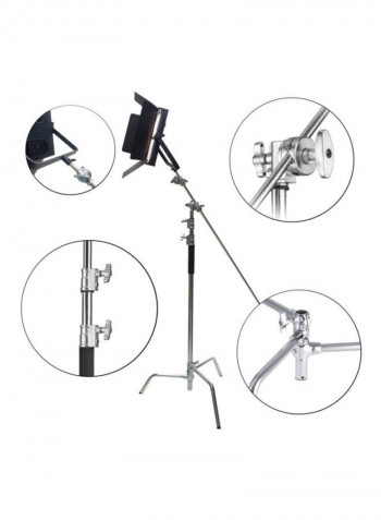 1200-LED Studio Light With V-Mount Battery Plate Black