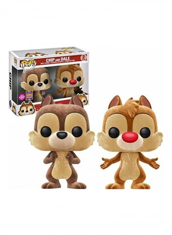 2-Pack Chip and Dale Flocked Vinyl Figures 4 x 8inch