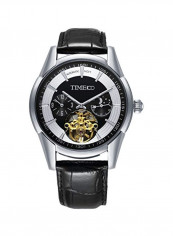 Men's Waterproof Leather Automatic Luminous Mechanical Watch