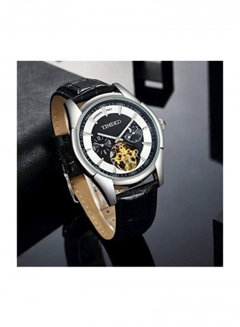 Men's Waterproof Leather Automatic Luminous Mechanical Watch