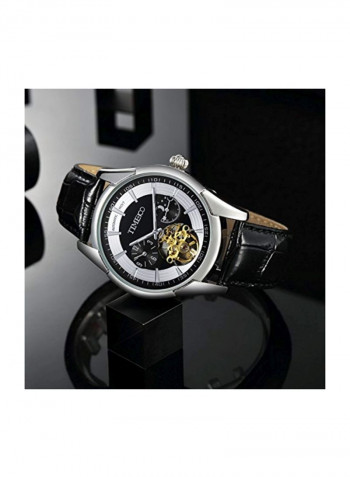 Men's Waterproof Leather Automatic Luminous Mechanical Watch