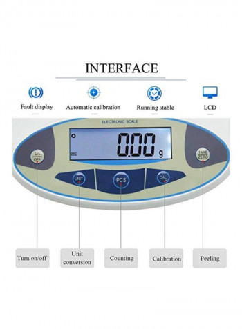 Electronic Weighing Scale B074Q9QSF4 White