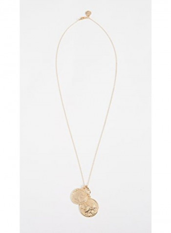 Gold Plated Cloverpost Peek Necklace